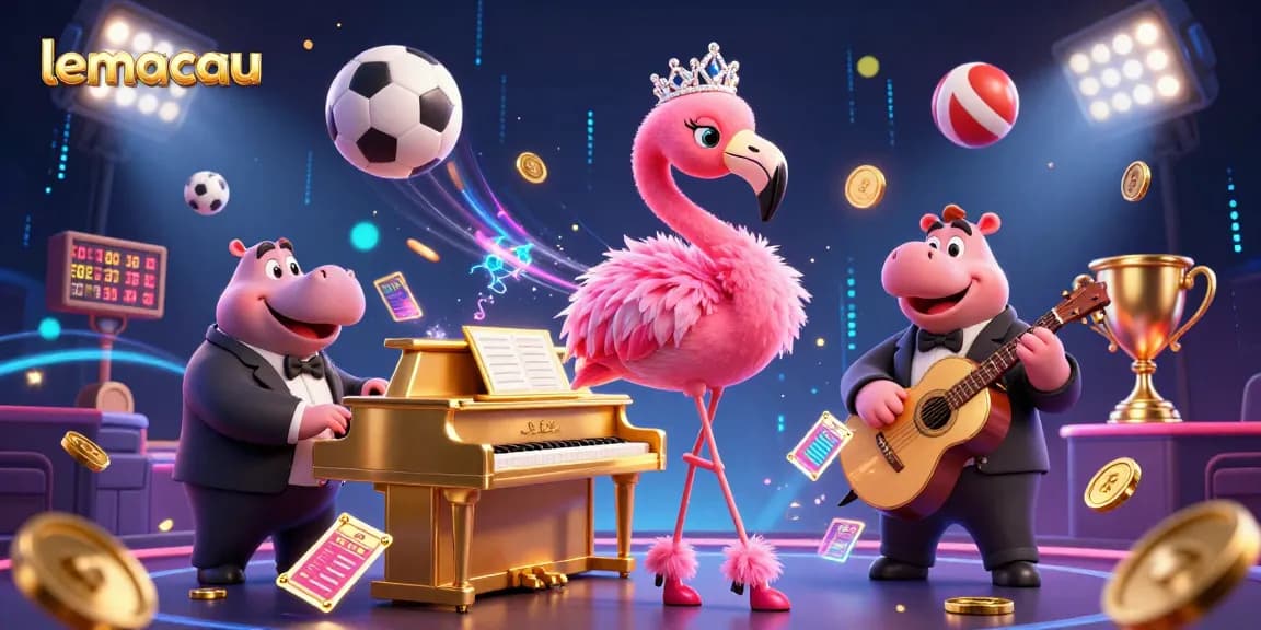 Lemacau platform showcases live casino excitement with vibrant characters and dynamic game elements.