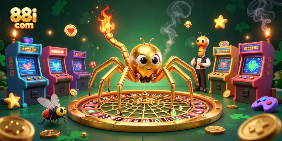 Place bets at 88i com while enjoying a lively casino experience with vibrant gaming elements and characters.