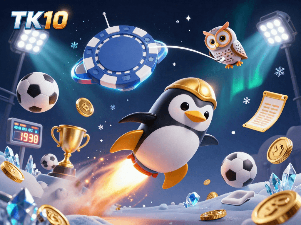 Bet on exciting games with TK10 while enjoying a vibrant, dynamic casino experience in space.