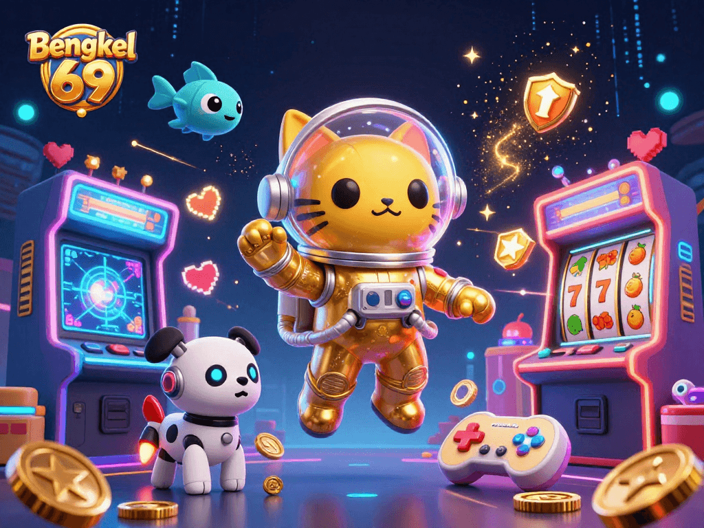Bengkel 69 welcomes players to a vibrant digital casino world filled with arcade games and luck.