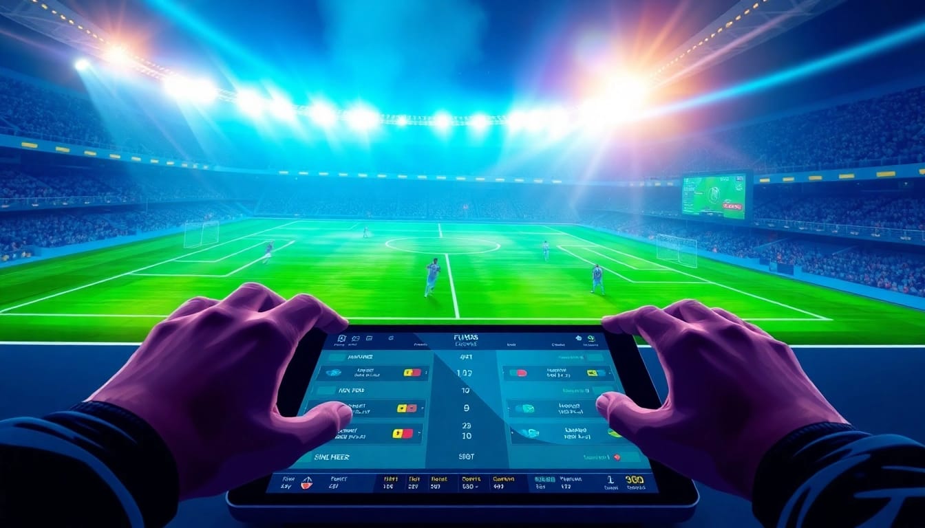 Interactive betting scene of mm88 futbol with live match and odds display.