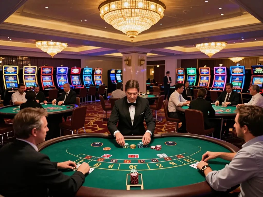 Players enjoying a thrilling poker game at 888NEW casino, showcasing excitement and dynamic gameplay.