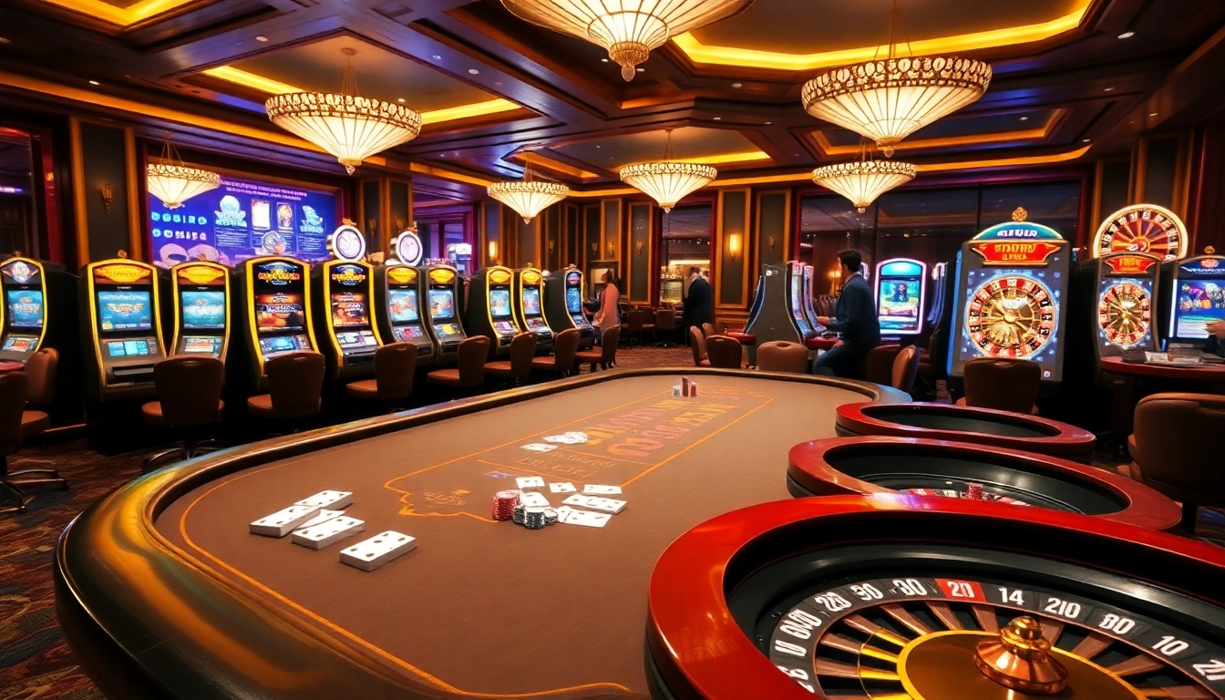 Experience thrilling games with the 23win app in a vibrant casino atmosphere.