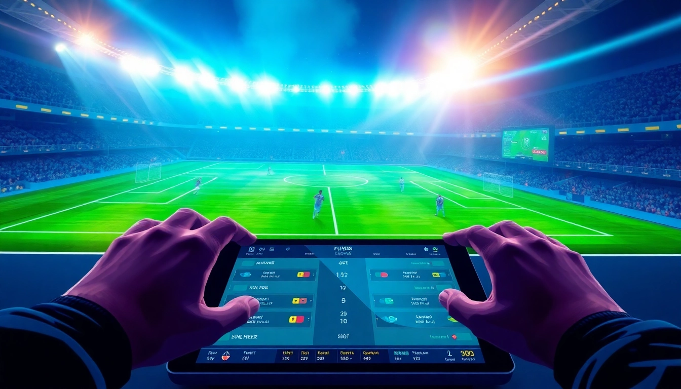 Interactive betting scene of mm88 futbol with live match and odds display.