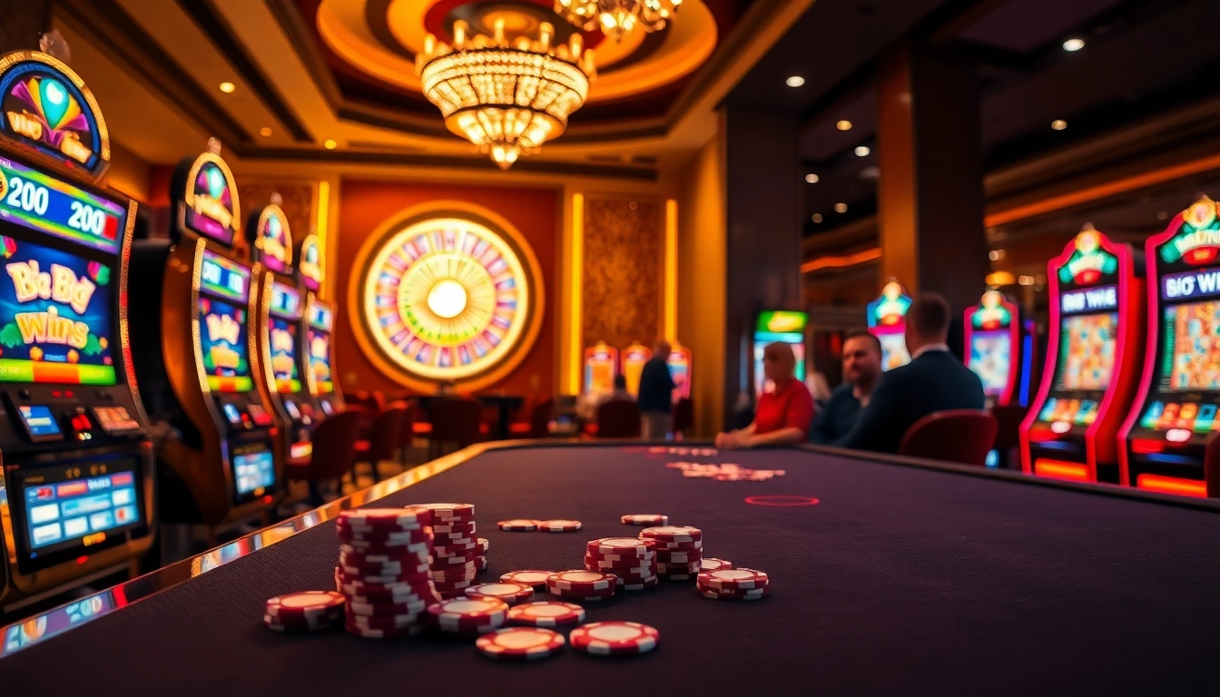 Experience the thrill of gambling at QQMacan with vibrant slot machines and exciting game atmosphere.