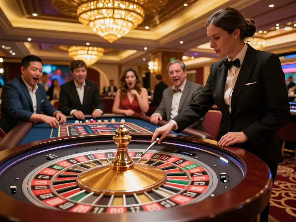 Players are engaging with the exciting games at nhà cái bl555 roulette table, enhancing their gaming experience.