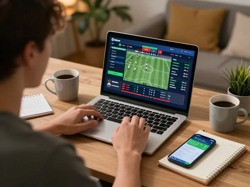 Betting on sports at home with uu88vn, focusing on live odds and strategic planning.
