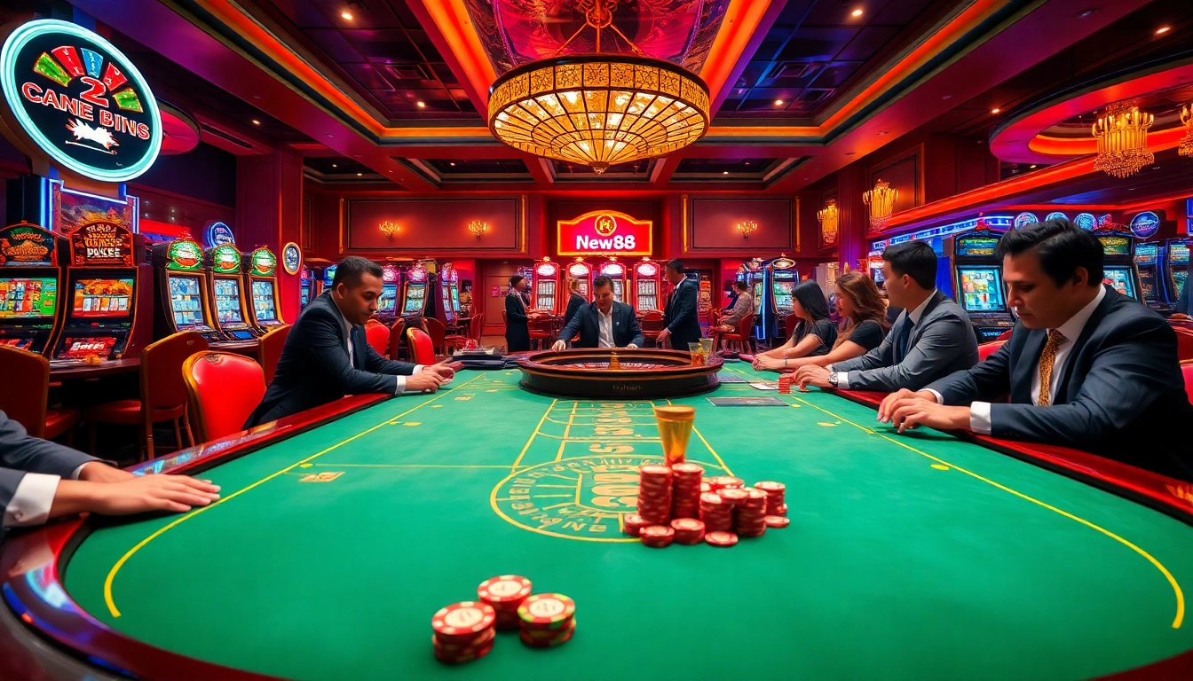 Experience the thrill of gambling at New88 casino with vibrant games and high-stakes action.