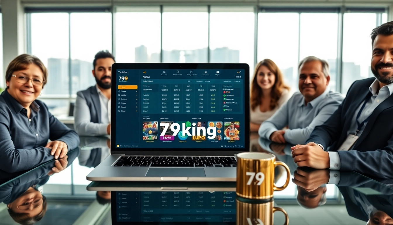 79king online betting platform - modern, trustworthy betting dashboard in a bright office
