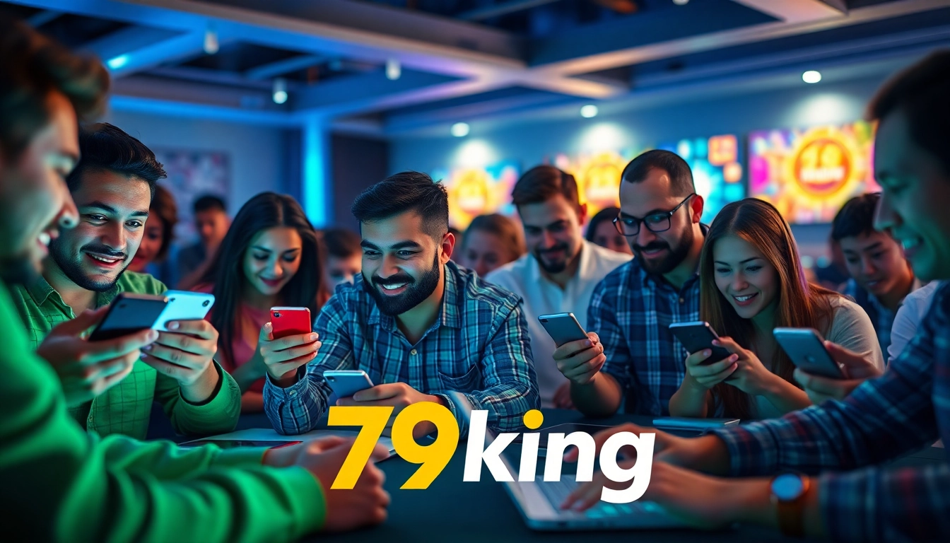 Spannendes Online-Gaming auf der 79king-Plattform mit unterschiedlichen Spielern, die Wetten platzieren.