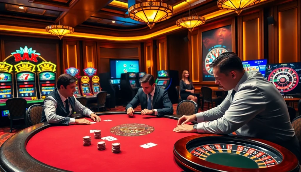 Experience thrilling poker action and exciting betting options at https://ok365a.biz/ in a luxurious casino setting.