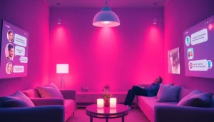 Engaging scene of free sex ai interactions in a vibrant chat environment.