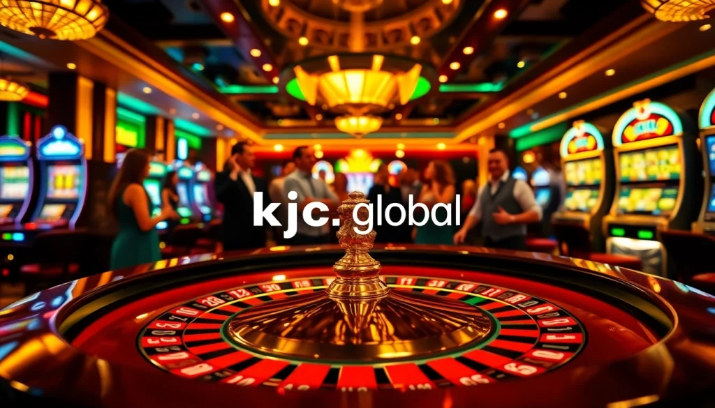 Experience thrilling moments at KJC global casino with engaging roulette action.