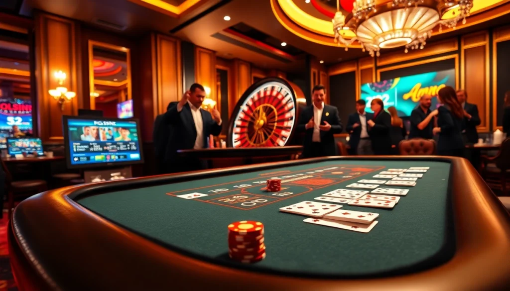 Experience the thrill of high-stakes gambling at https://32win.cool/ with vibrant poker and roulette tables.