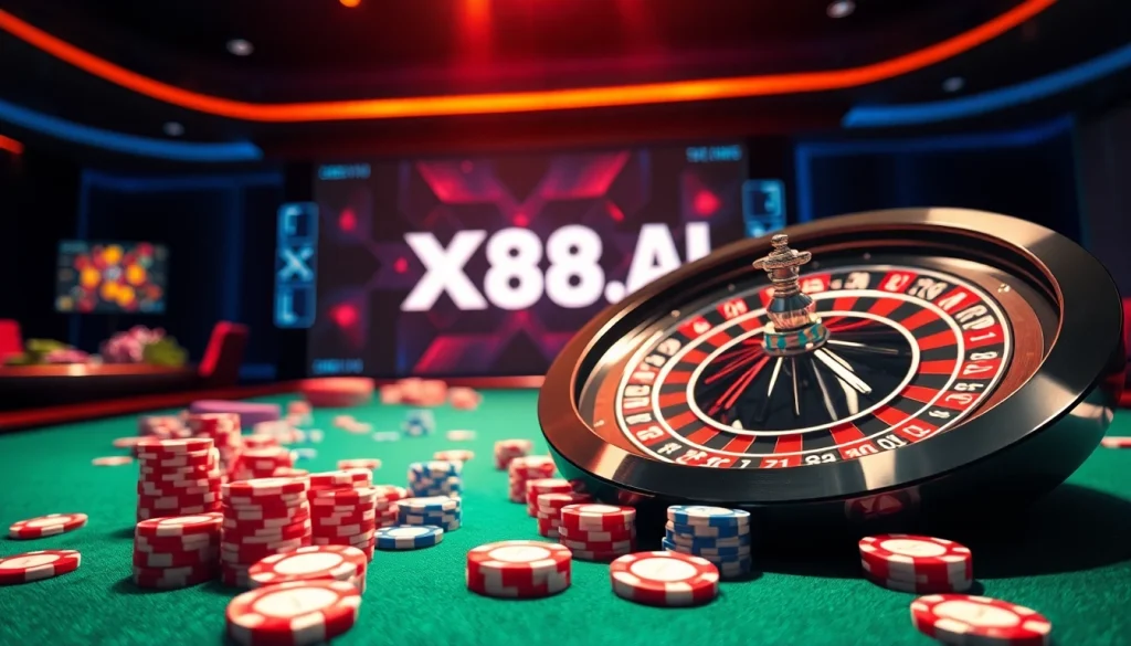 Gambling enthusiasts engaging with live games and technology at XX88.AI platform.