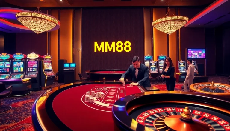 Experience the thrill of online gaming on Trang chủ MM88 with dynamic casino visuals.
