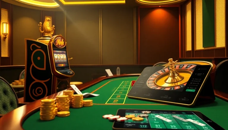 Win big with birutoto as chips sparkle on a classic poker table in a luxurious casino.