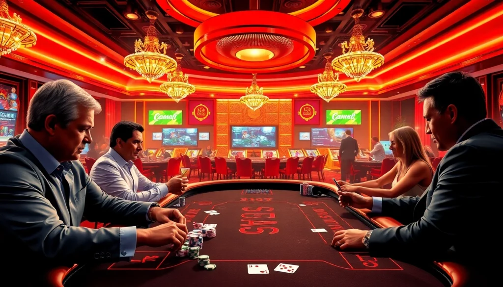 에볼루션 카지노에서의 고급스러운 바카라 게임을 즐기는 플레이어들.