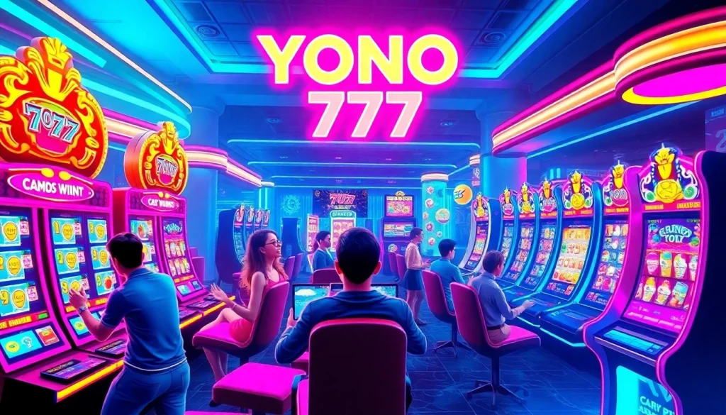 Experience the thrill of Yono 777 with vibrant gaming visuals and exciting digital rewards.
