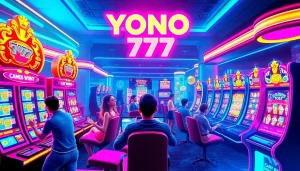 Experience the thrill of Yono 777 with vibrant gaming visuals and exciting digital rewards.