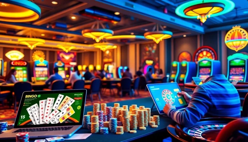 Bingoport reviews showcasing players engaged in an exciting online bingo session.