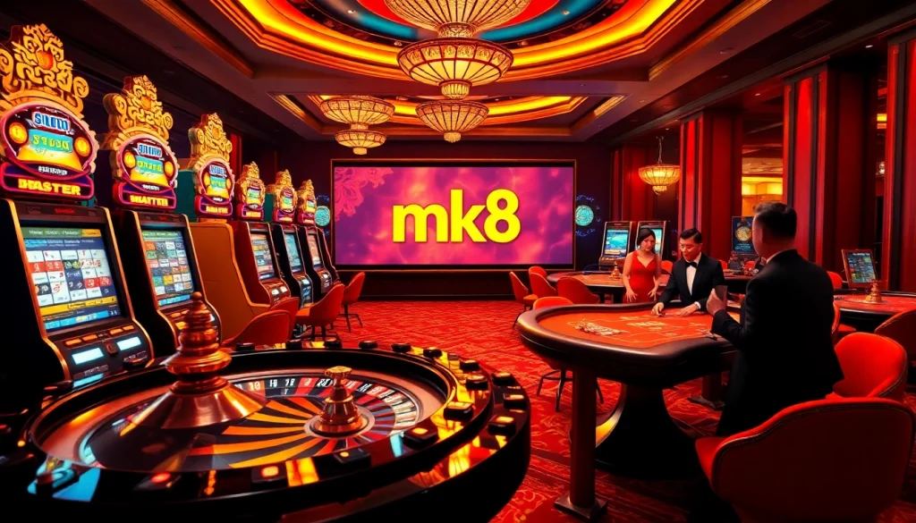 Experience the thrill of casino gaming with ทางเข้า mk8's vibrant slot machines and baccarat tables.