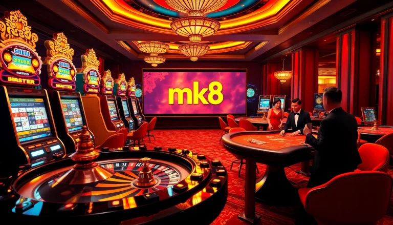 Experience the thrill of casino gaming with ทางเข้า mk8's vibrant slot machines and baccarat tables.
