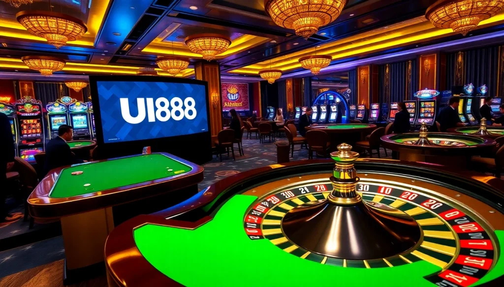 Experience the excitement of UU88 online gaming with vibrant casino visuals and dynamic gameplay.