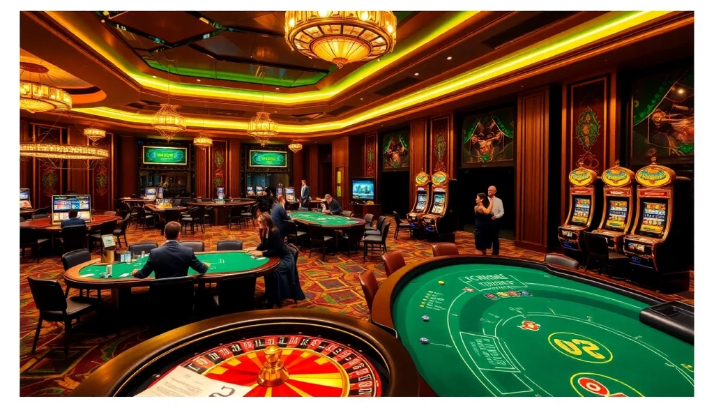 Experience the luxury of Clube VIP HHBET with elegant casino tables and high-stakes gameplay.