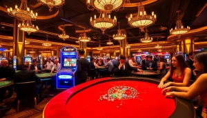 Experience winning strategies at the gacor slot machine in a vibrant casino setting.