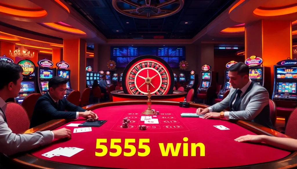 Experience the thrill of winning at the poker table with 555 win and luxury casino vibes.