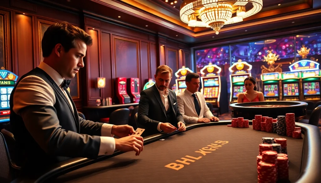 Trải nghiệm cảm giác hồi hộp khi cá cược Bet VIP với hành động poker đỉnh cao và không gian casino sống động.