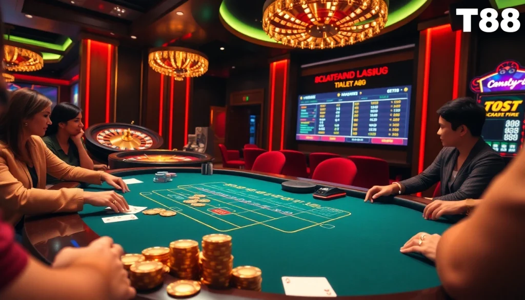 Experience the excitement of TT88 with immersive casino gameplay featuring blackjack and roulette.