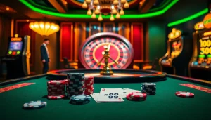 Experience the thrill of rr 88 at an elegant casino table with poker chips and cards.