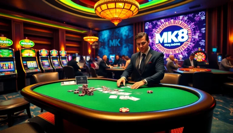 Experience the thrill of MK8 with vibrant casino tables and excitement-filled gaming.
