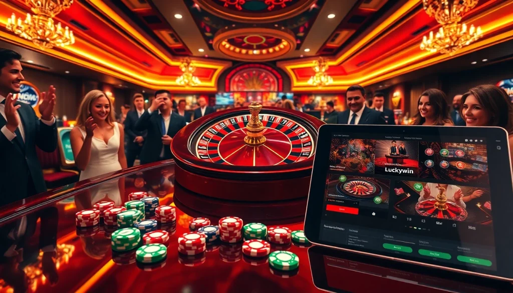 Experience the thrill of winning at Luckywin's vibrant casino games and stunning roulette.